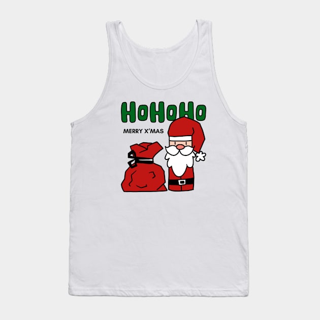 Cute HoHoHo Santa Claus Tank Top by White.t.tales